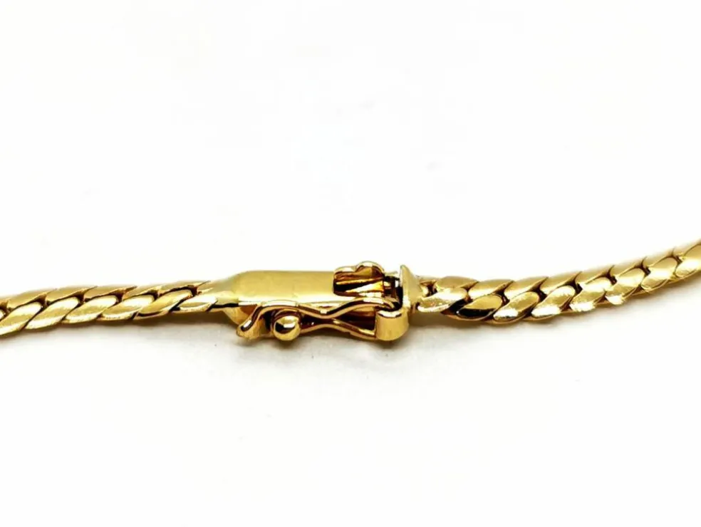Collier Maille anglaise Or jaune Diamant