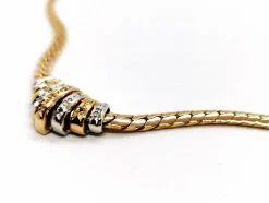 Collier Maille anglaise Or jaune Diamant