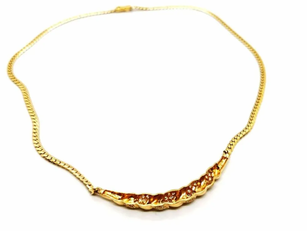 Collier Maille anglaise Or jaune Diamant