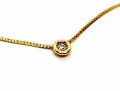 Collier Maille anglaise Or jaune Diamant