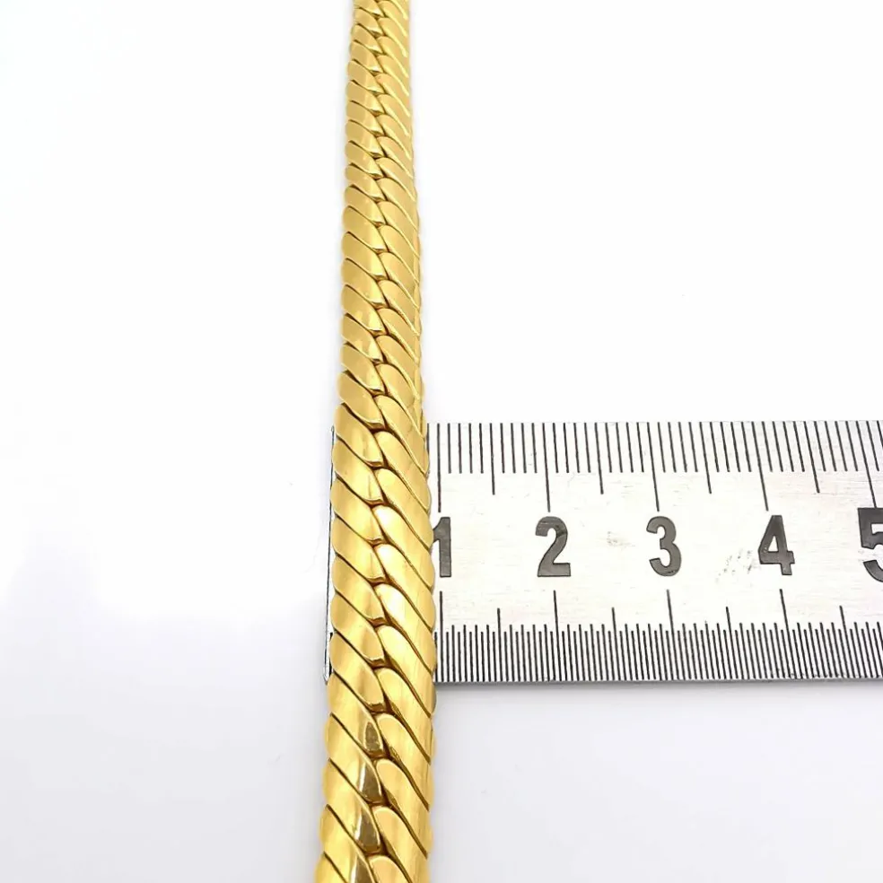 Collier maille anglaise or jaune