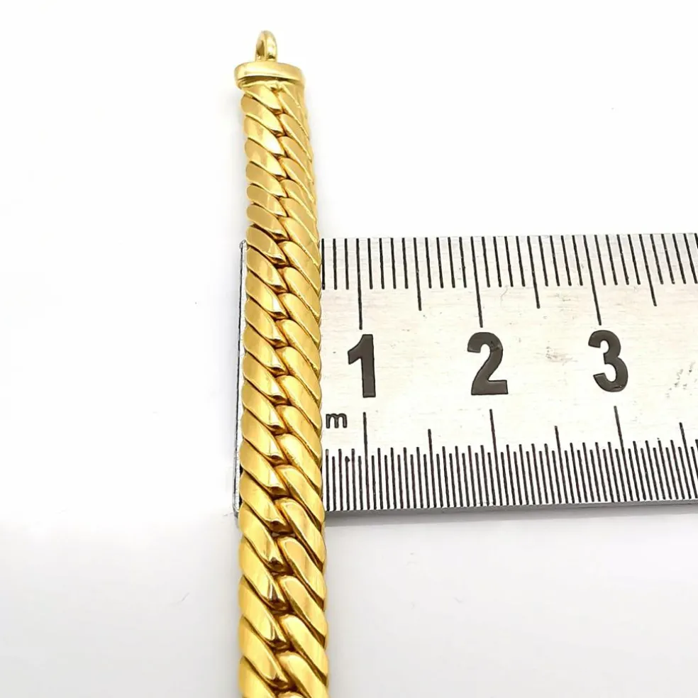 Collier maille anglaise or jaune