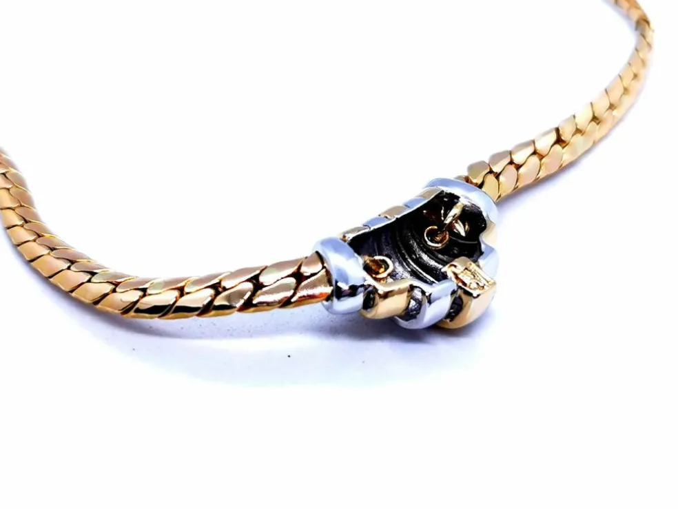 Collier Maille anglaise Or jaune Diamant