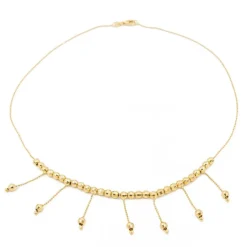 Collier Maille boule Or jaune