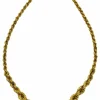 Collier maille corde "CHINI BREV" or jaune