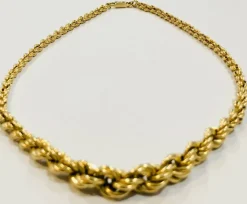 Collier maille corde 