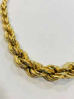 Collier maille corde 