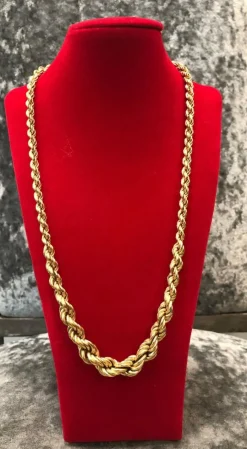 Collier maille corde 