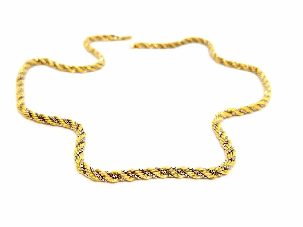 Collier Maille corde Or jaune
