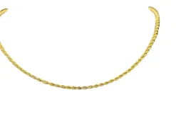 Collier maille corde or jaune