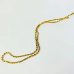 Collier Maille Corde Or jaune