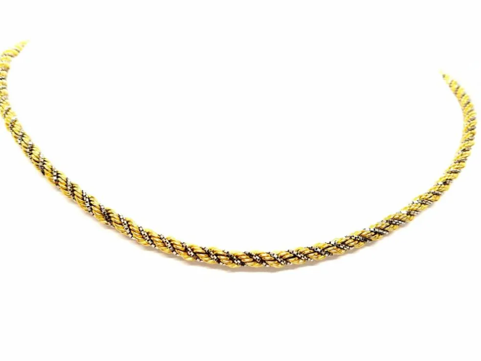 Collier Maille corde Or jaune