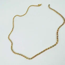 Collier Maille Corde Or jaune