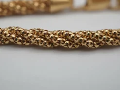 Collier maille corde or jaune