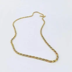 Collier Maille Corde Or jaune