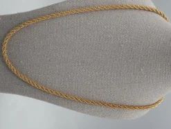 Collier maille corde or jaune