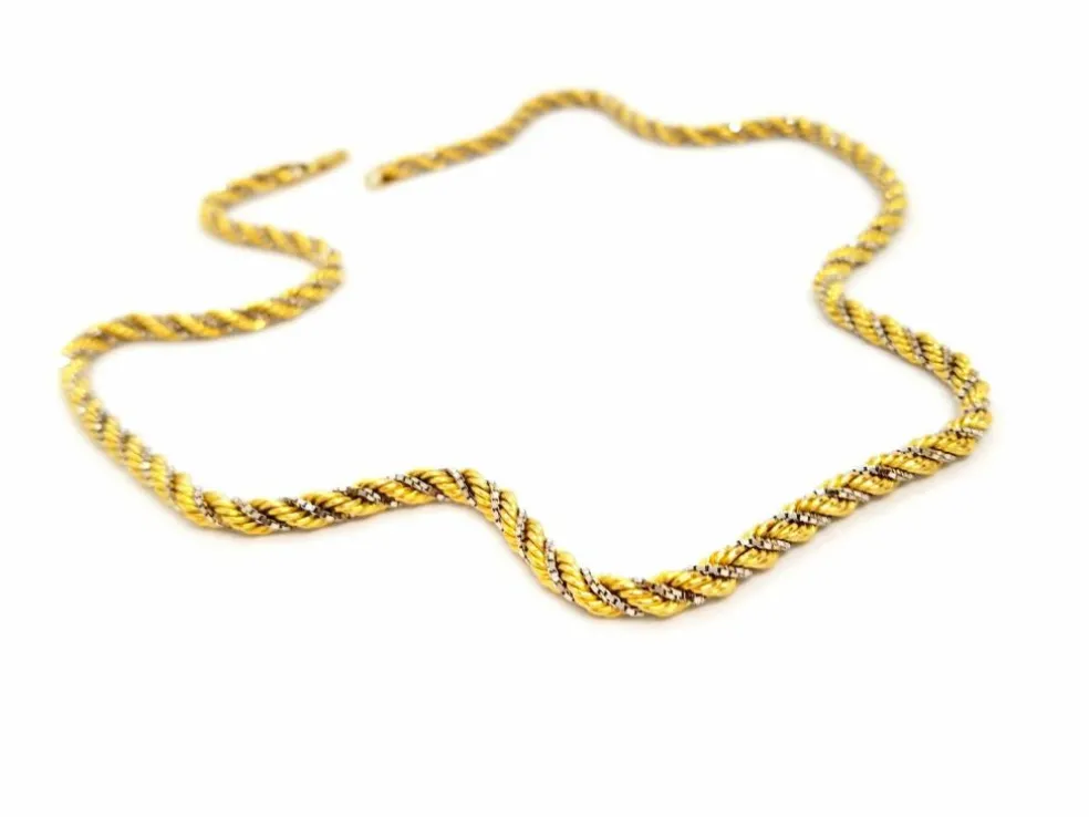 Collier Maille corde Or jaune