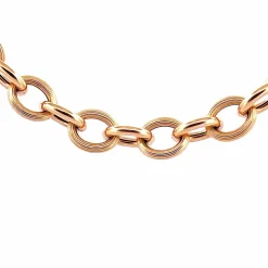 Collier maille Créole jaseron or jaune