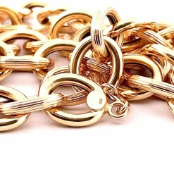 Collier maille Créole jaseron or jaune