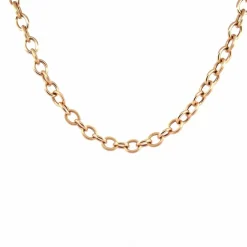 Collier maille Créole jaseron or jaune