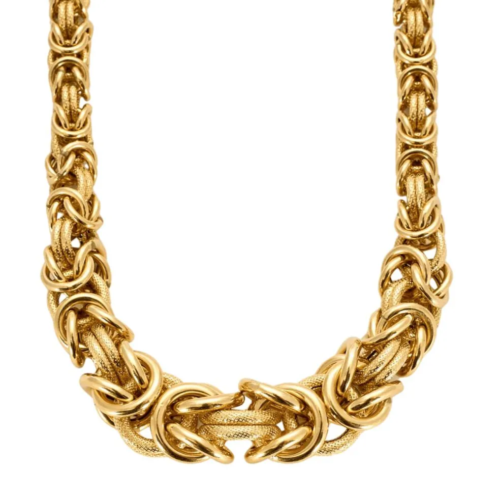 Collier maille en or jaune