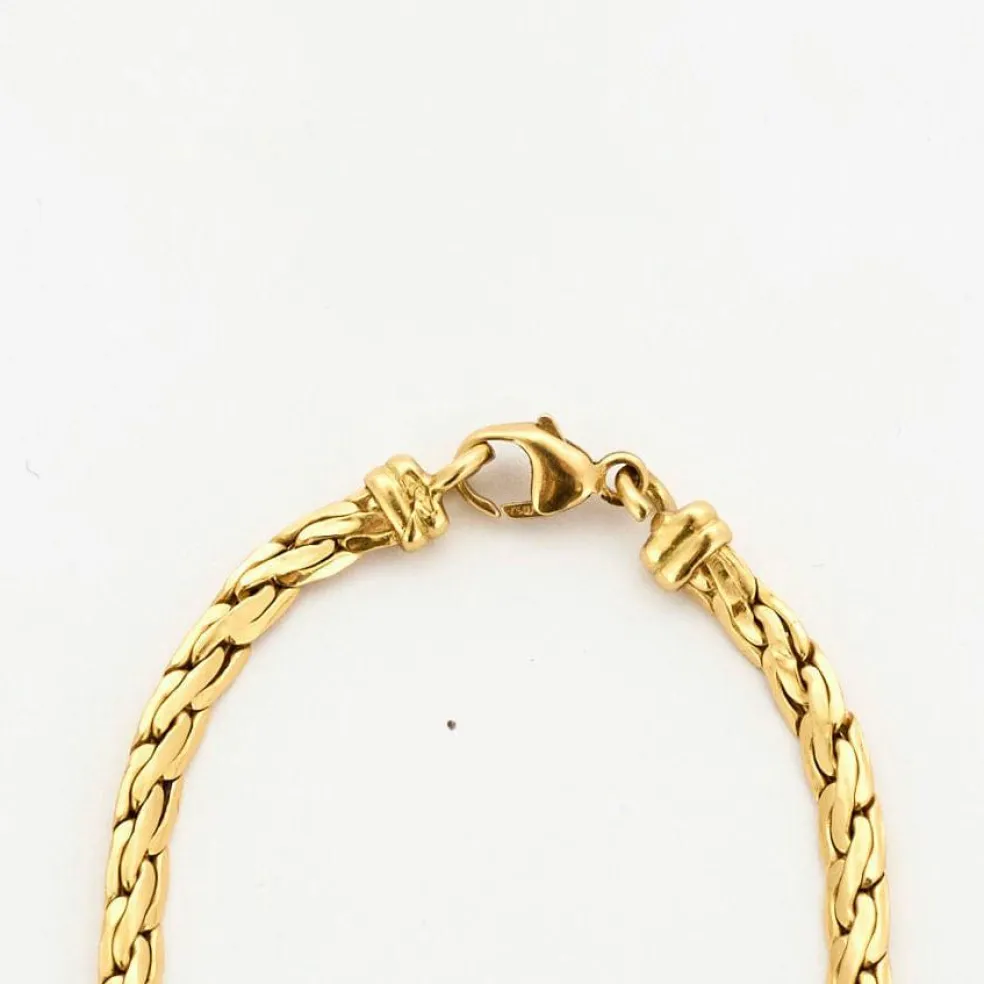 Collier maille en or jaune