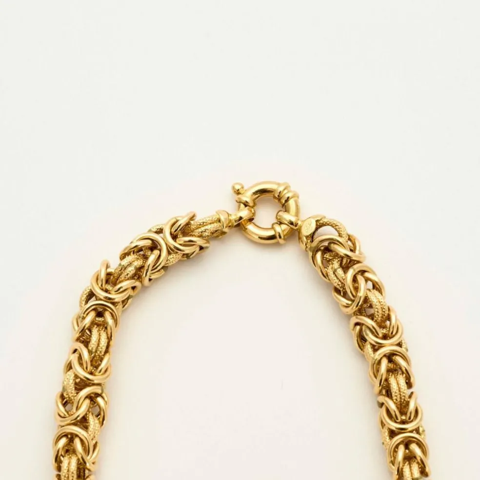 Collier maille en or jaune