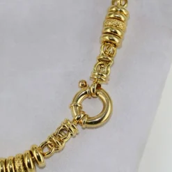Collier maille fantaisie fermoir marin