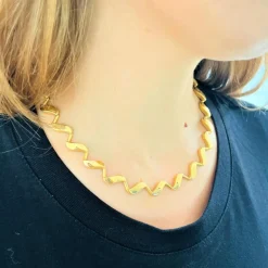 Collier maille Fantaisie Or jaune