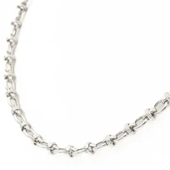 Collier Maille fantaisie Or blanc