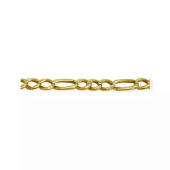 Collier maille figaro or jaune