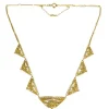 Collier maille filigrane or jaune