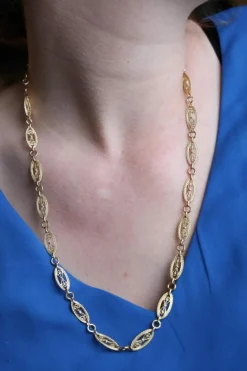 Collier Maille filigrane Or jaune