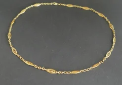 Collier Maille Filigrane en Or Jaune