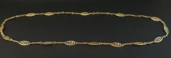 Collier Maille Filigrane en Or Jaune