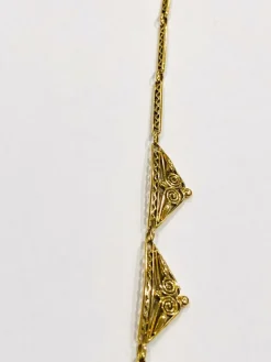 Collier maille filigrane or jaune