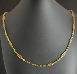 Collier Maille Filigrane en Or Jaune