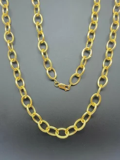 Collier maille forçat antillaise or jaune
