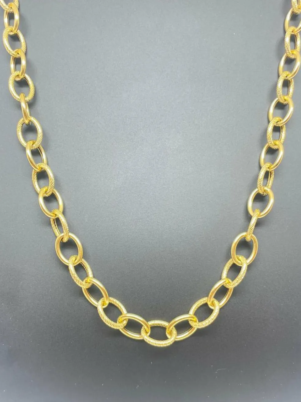 Collier maille forçat antillaise or jaune