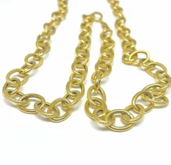 Collier maille forçat antillaise or jaune
