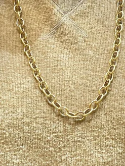Collier maille forçat antillaise or jaune