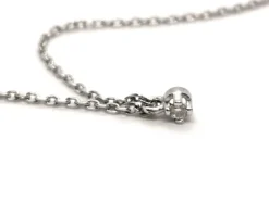 Collier Maille forçat Or blanc Diamant