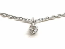 Collier Maille forçat Or blanc Diamant