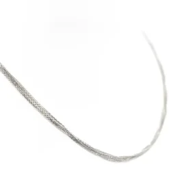 Collier Maille forçat Or blanc