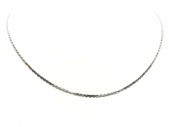 Collier Maille forçat Or blanc