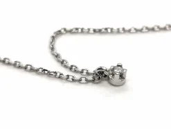 Collier Maille forçat Or blanc Diamant