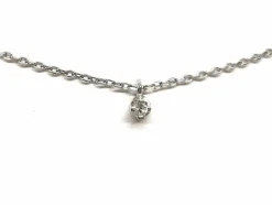 Collier Maille forçat Or blanc Diamant