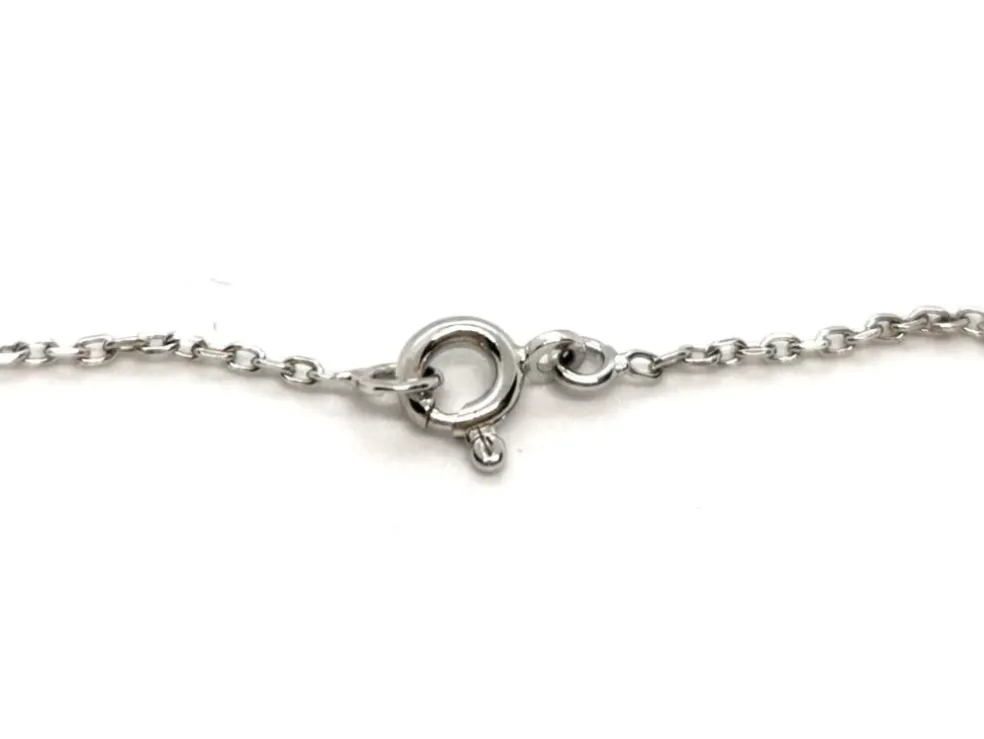 Collier Maille forçat Or blanc Diamant