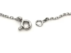 Collier Maille forçat Or blanc Diamant