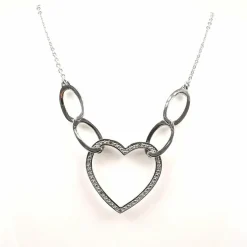 Collier maille forçat, or et diamants